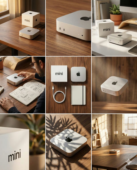 Mac mini 3×3品牌设计视觉故事板-简洁版