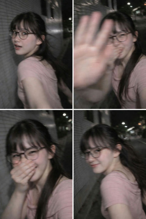 东京夜行羞涩抓拍
