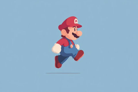 极简几何人物插画