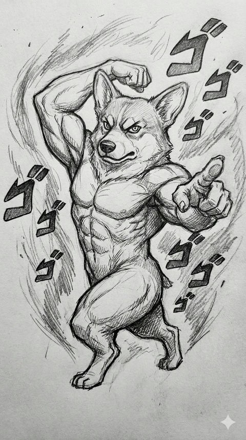 JOJO风铅笔扭曲立绘
