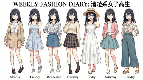 生成一周的服装搭配