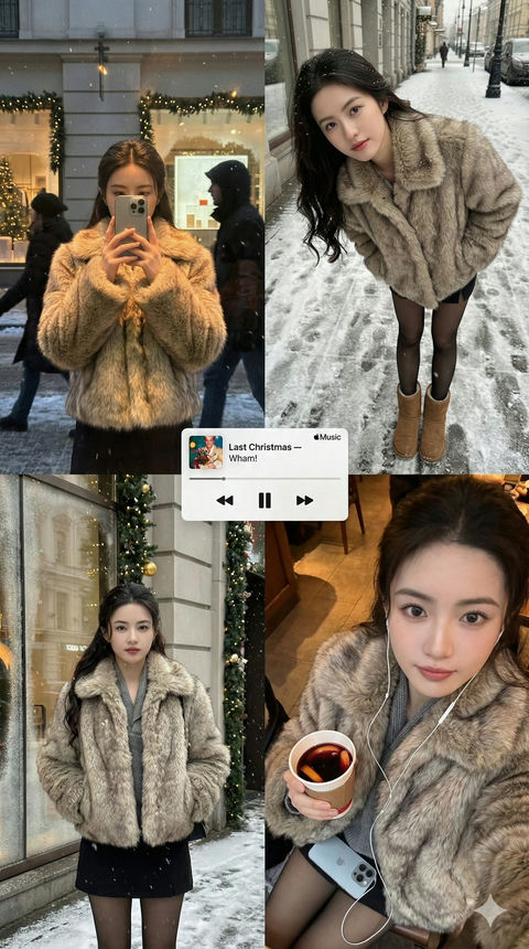 雪景下的精灵