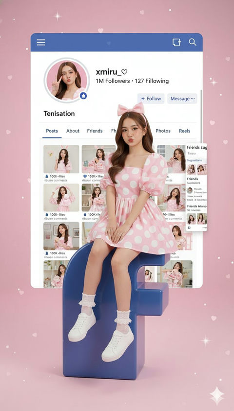 Facebook个人资料界面