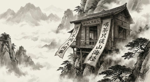 水墨画风格与写实摄影的结合